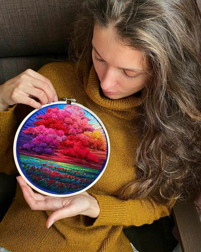 外国人做的刺绣 粗犷的手法却别有一番美感 留园新闻速递news