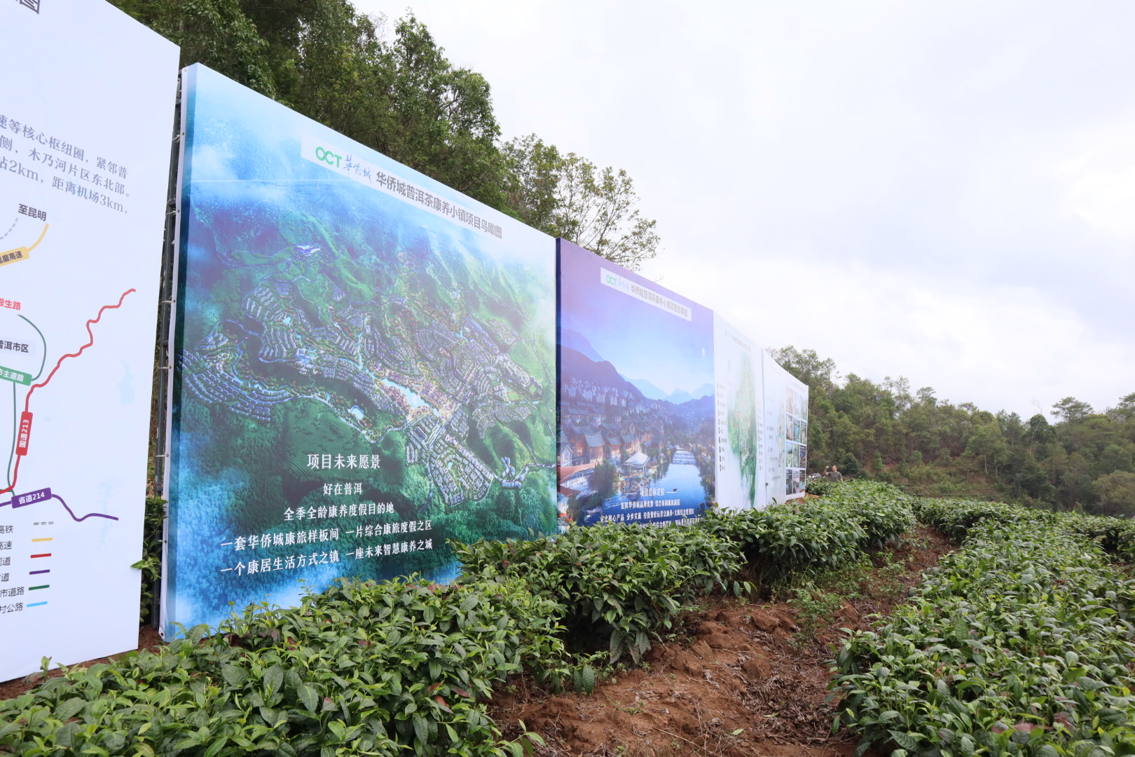 华侨城在普洱圈地一万亩，茶山要变康旅小镇，体验中心要开建了