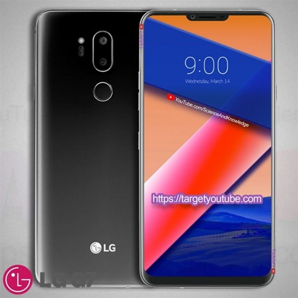 LG G7宣图曝出：又一款有下颌的流海全屏手机