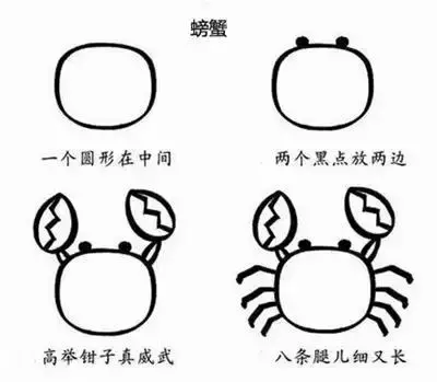 26个超简单的儿童简笔画，再也不怕幼儿园的手工作业了