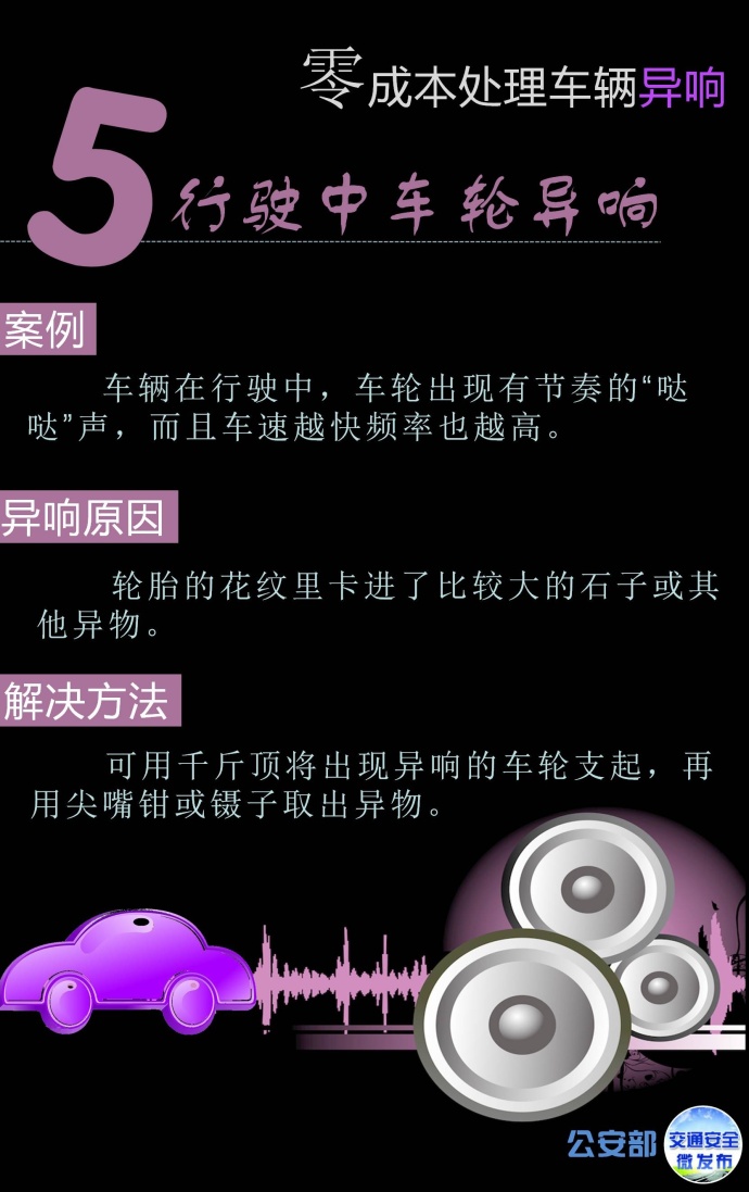零成本处理车辆异响