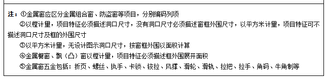 门窗工程的内容、计算规则、注意事项及经济指标