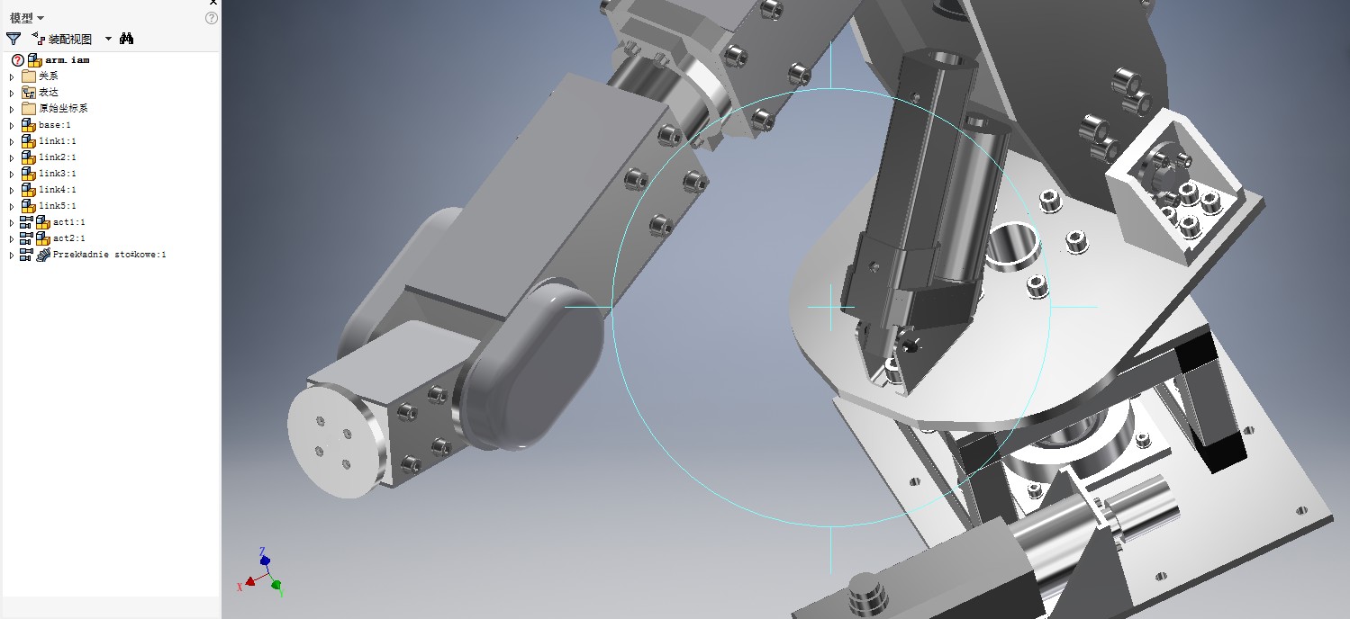 6自由度机械臂毕设计模型3D图纸 INVENTOR设计