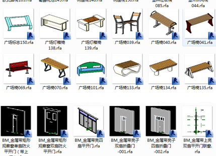 BIM Revit族库 小别墅办公楼各类型建筑