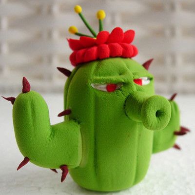 橡皮泥图片（游戏动漫图片欣赏，植物大战僵尸橡皮泥版）