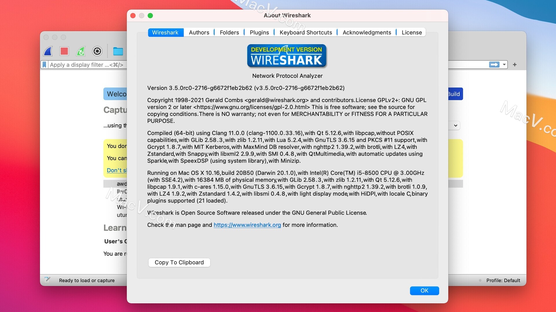 Wireshark for Mac(網(wǎng)絡(luò)協(xié)議分析軟件)v3.5.0rc0-2716中文免費(fèi)版