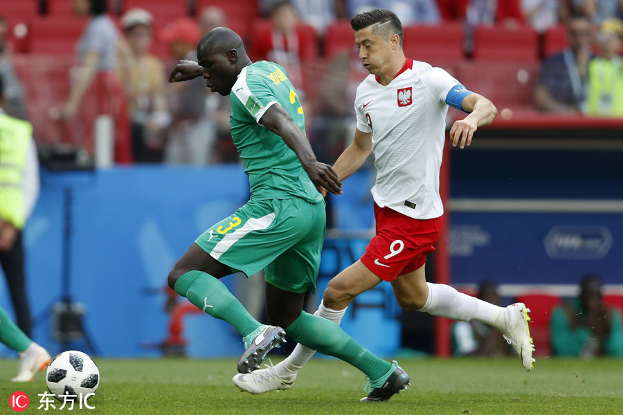 2018年世界杯波兰对塞内加尔(尼昂进球 格耶造乌龙 塞内加尔2-1波兰 非洲球队创首胜)