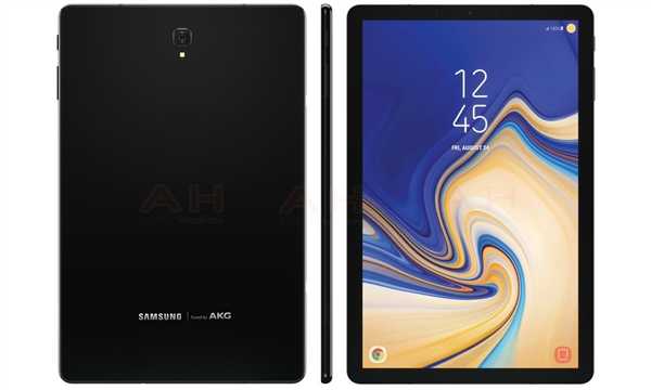 三星Galaxy Tab S4外型曝出：正脸无实体线键、高屏幕比例