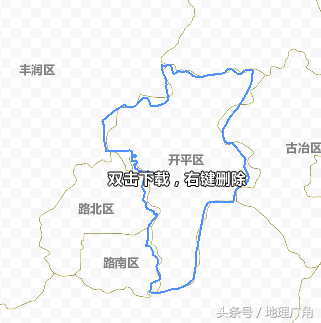 唐山市行政区划地图