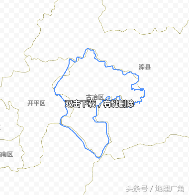 唐山市行政区划地图