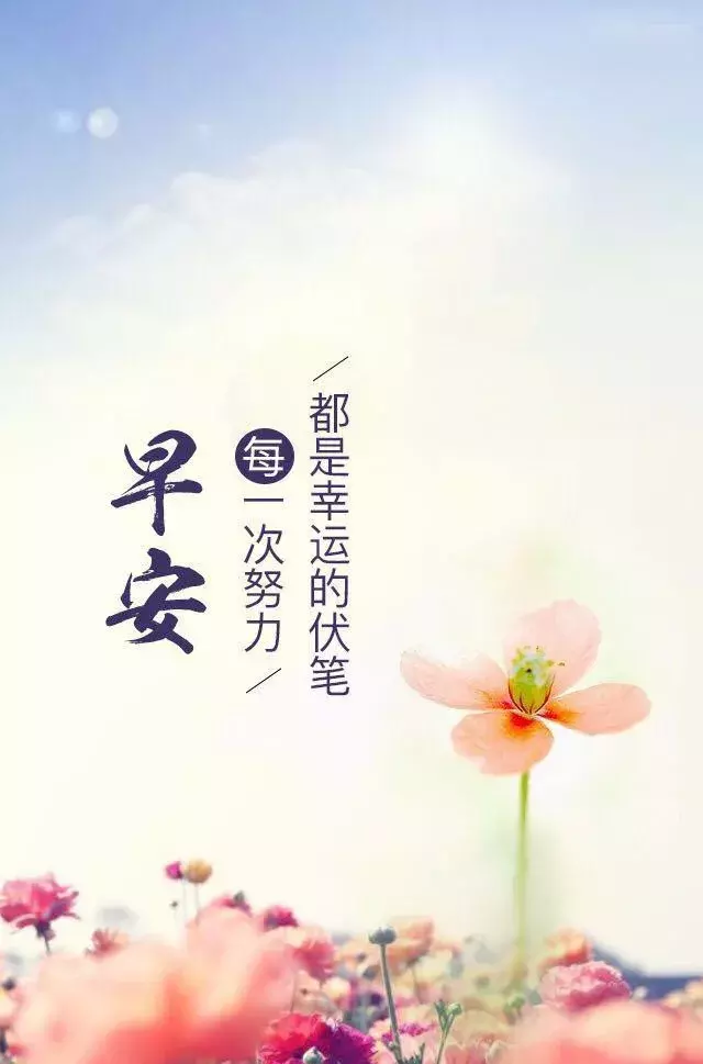 朋友圈最全最美早安图片大全 早安阳光正能量语录图片