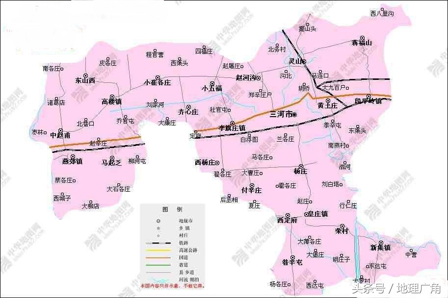 河北廊坊地区各县地图图片