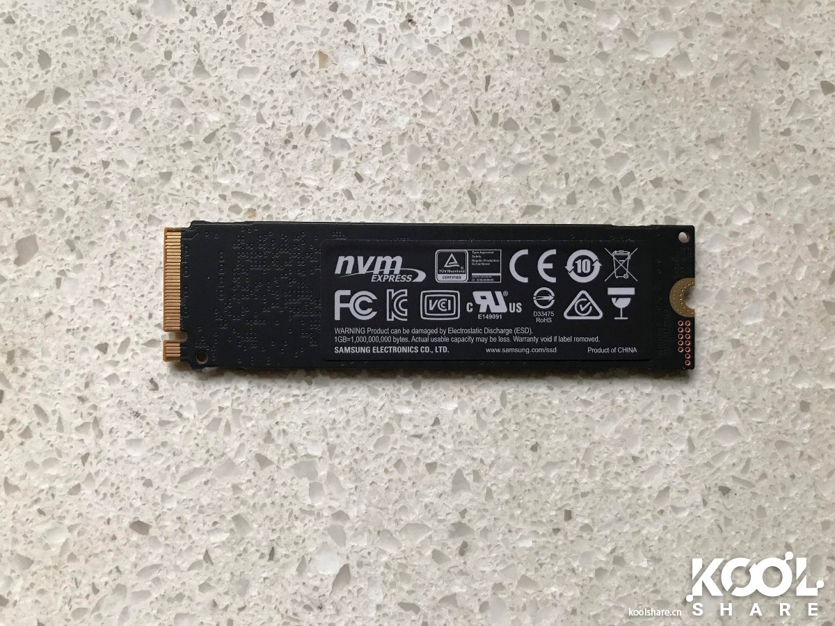 Samsung 三星 970 pro 512G M.2 nvme SSD 简单开箱评测