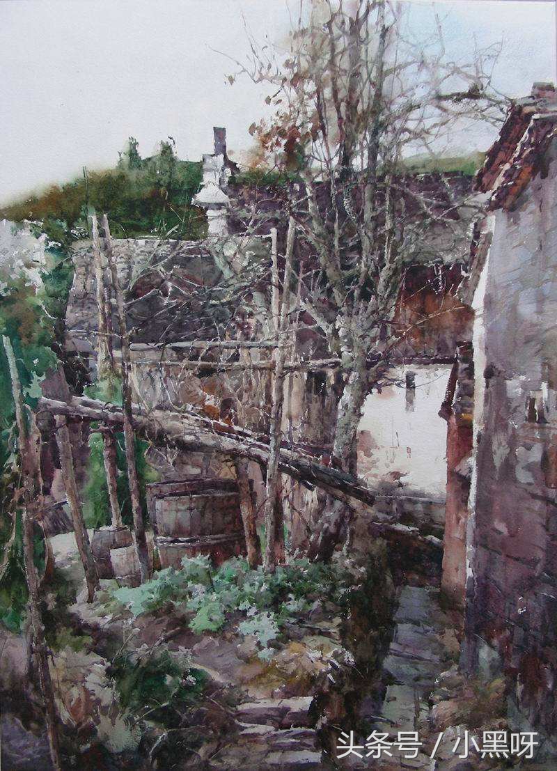 青衿心上意，彩笔画中景——著名画家王绍波以匠心独运的水彩画描绘世俗风情