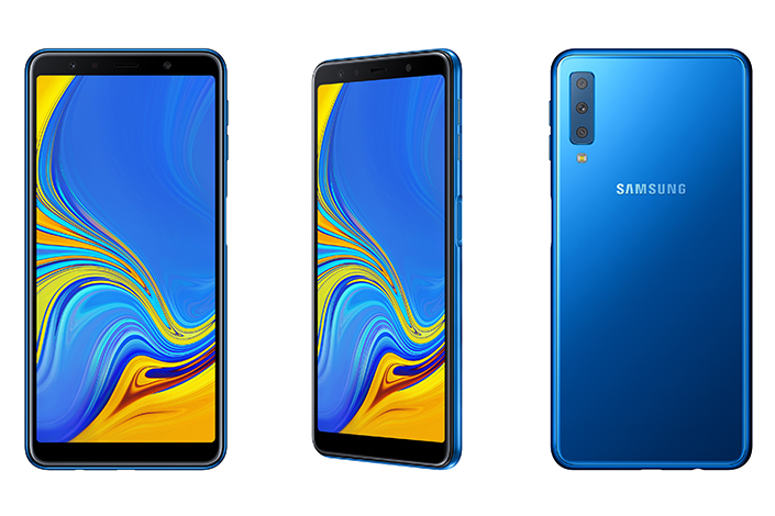 三星第一款三摄手机Galaxy A7公布：2020年秋天发售，市场价预估3K