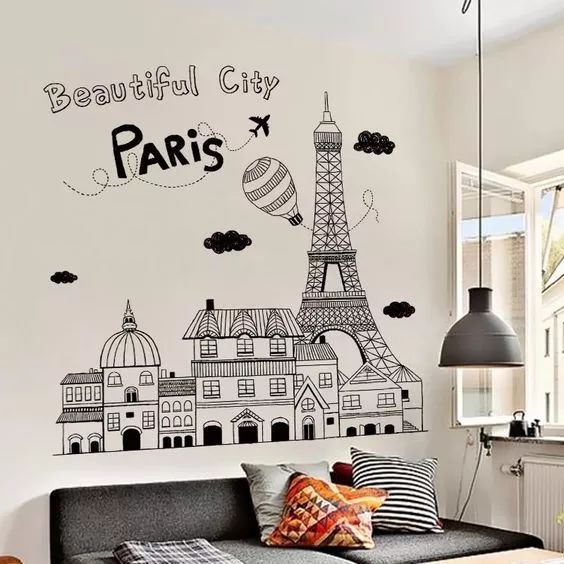 用画笔，给自己的家涂上一幅墙绘吧，保证邻居会嫉妒！