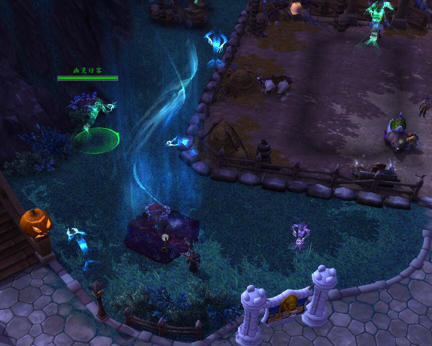 魔兽世界：万圣节幽灵要塞装扮 幽灵小蜘蛛和幽灵老鼠宠物