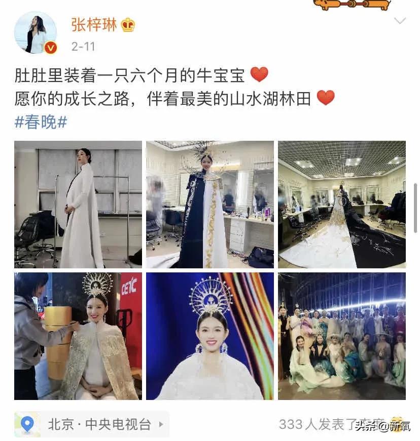 怀6个月身孕上春晚！表演的节目是走秀！这姐也太狠了