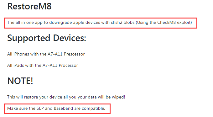iOS 13.4.1 能够 退级更低？RestoreM8 退级专用工具