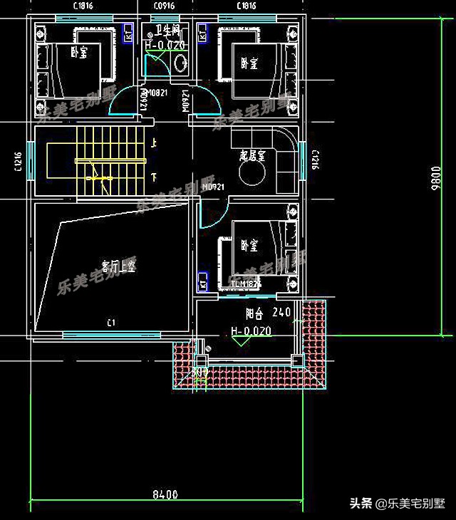 7款农村三层自建房别墅占地约90平米实用经济