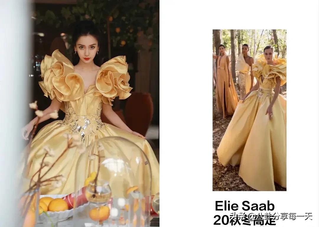 礼服差距：热巴穿五年前旧款？杨幂穿十年前旧