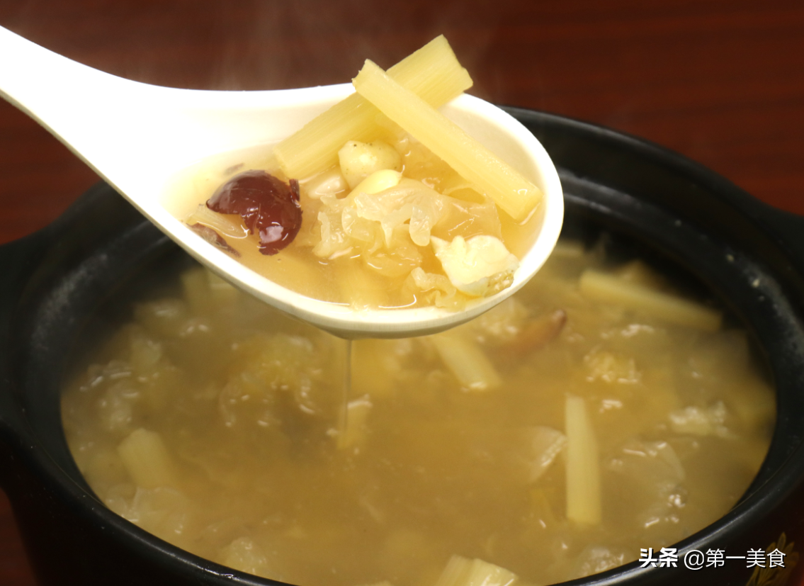 圖片[3]-冬季“特供”湯 甘蔗銀耳蓮子羹做法  甘甜潤喉趕走干咳與干燥-起舞食譜網