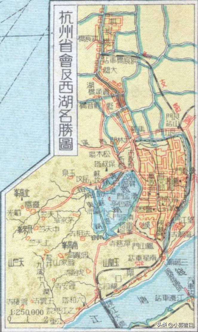 1926年镜头下的杭州：阳春四月的西湖水，岳王庙前的黄包车夫