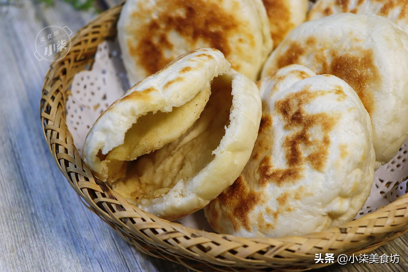 想吃燒餅不要出去買了，教你在家做，外焦裡軟，揭開個個都空心