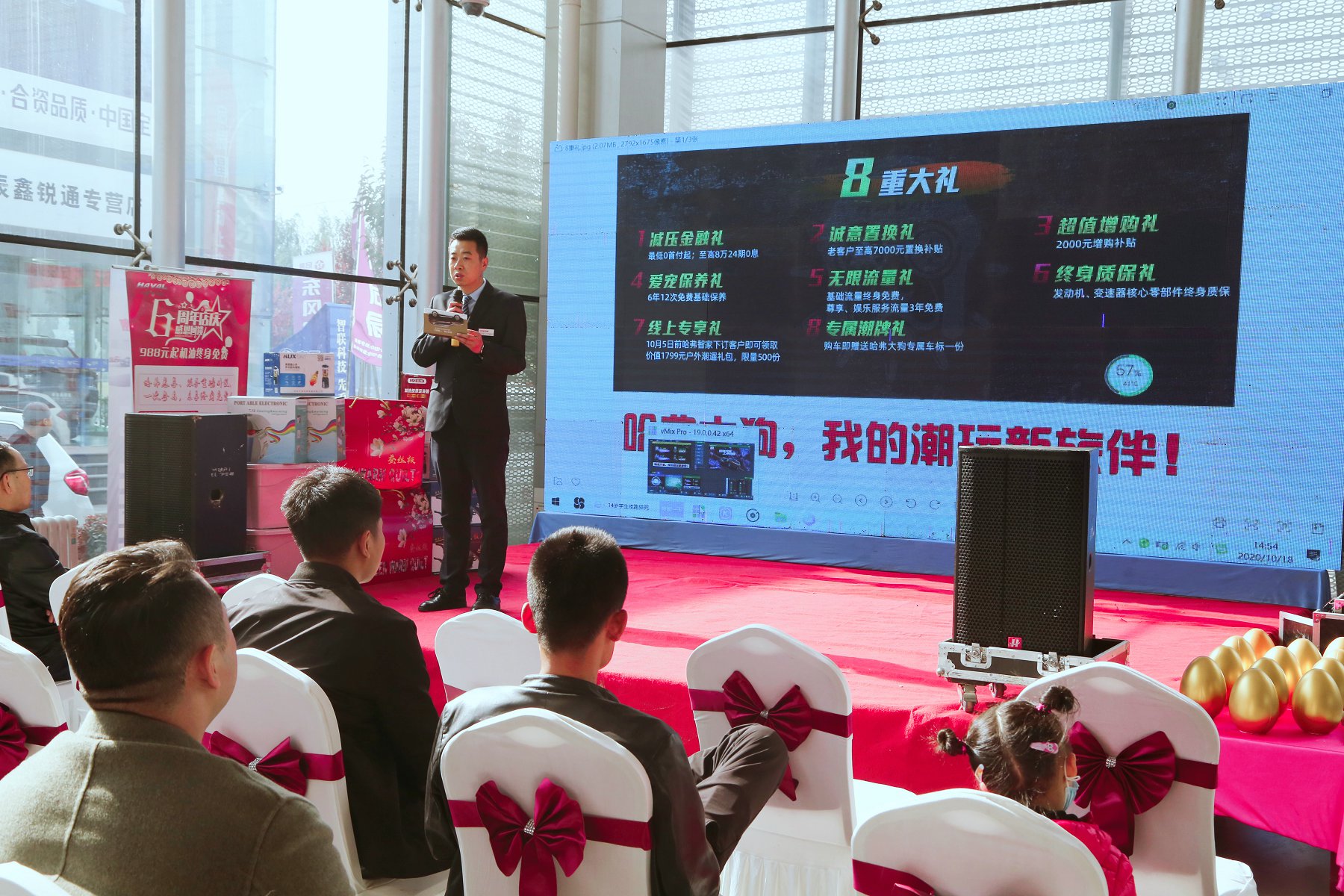 平凉宁北长城哈弗4S店举行哈弗大狗上市发布会