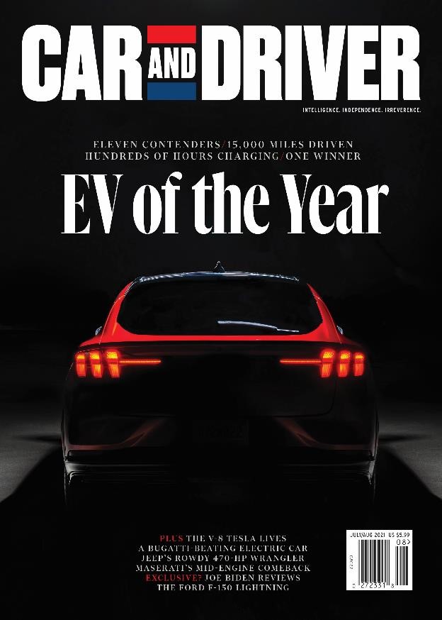Mustang Mach-E力压群雄荣获《Car and Driver》首届年度电动车大奖