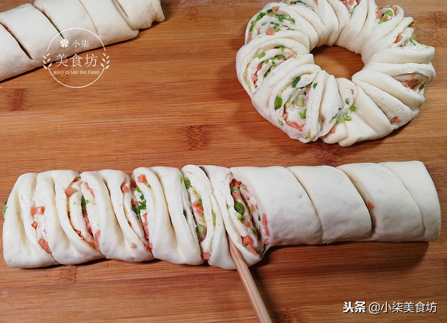 圖片[14]-懶人花卷做法 不用二次餳發 一切一壓 暄軟味美 比面包都好吃-起舞食譜網