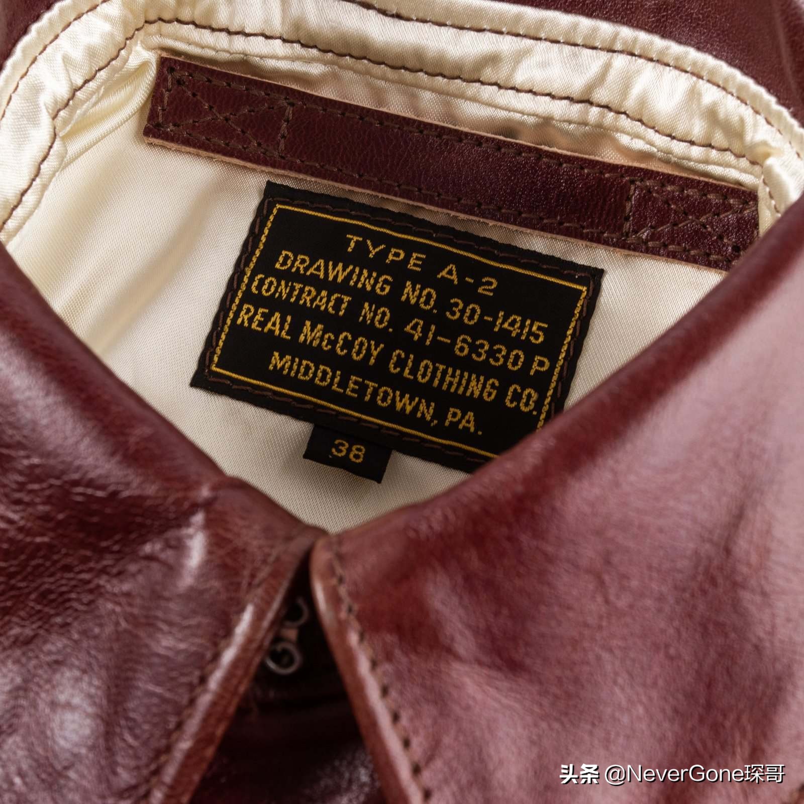 3万块的THE REAL MCCOY'S天皇染A2皮衣云评测