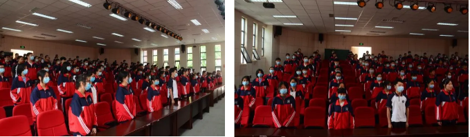 营山县化育中学举行学习习近平总书记五四讲话精神暨2020年新团员入团宣誓仪式