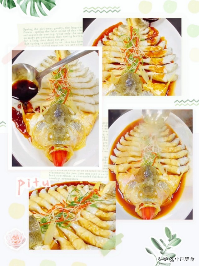 The simplest method of yellow croaker is "steamed yellow croaker". The meat is tender, nutritious and delicious.