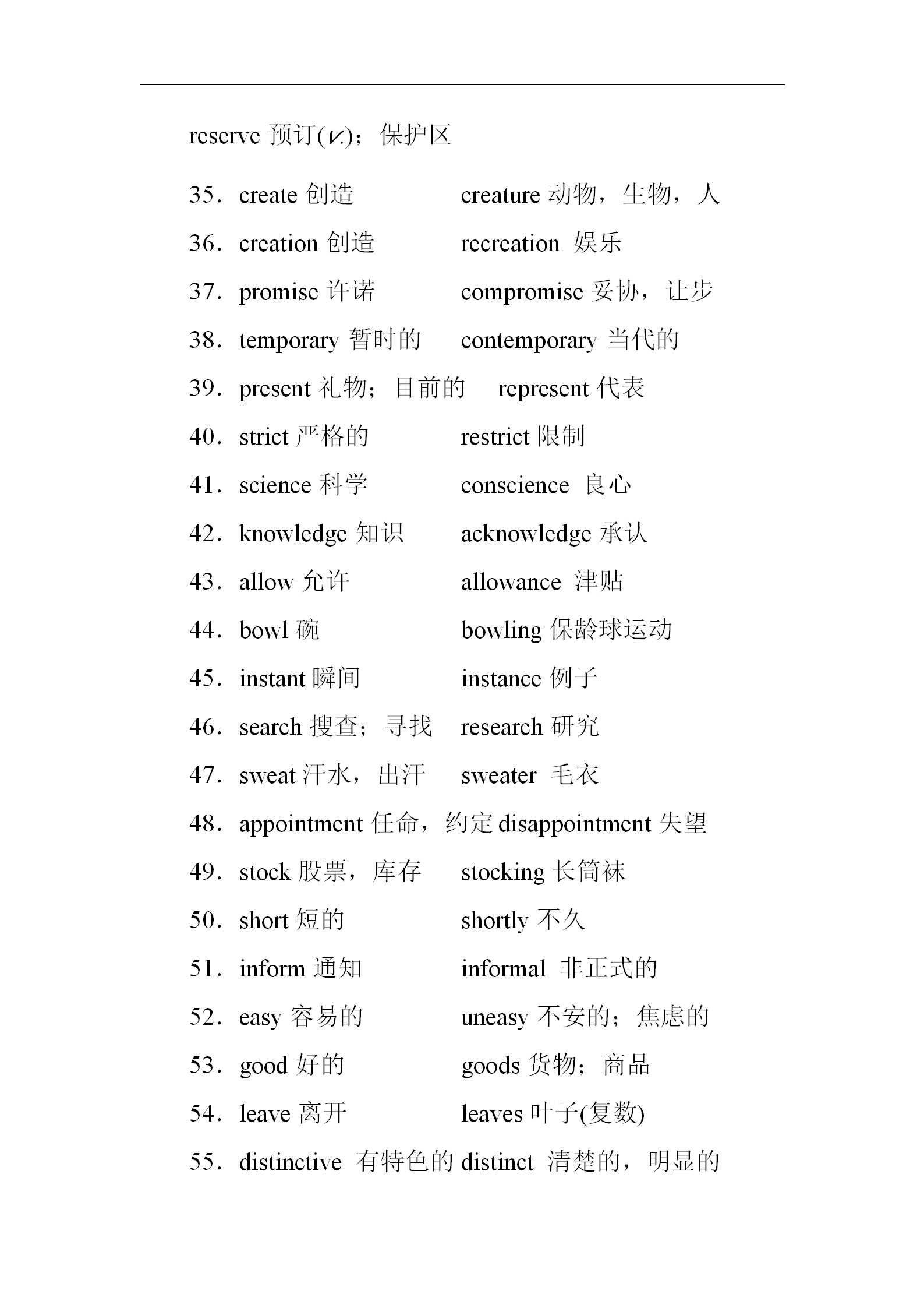 2021高考英语总复习资料领取：190组易混易错词