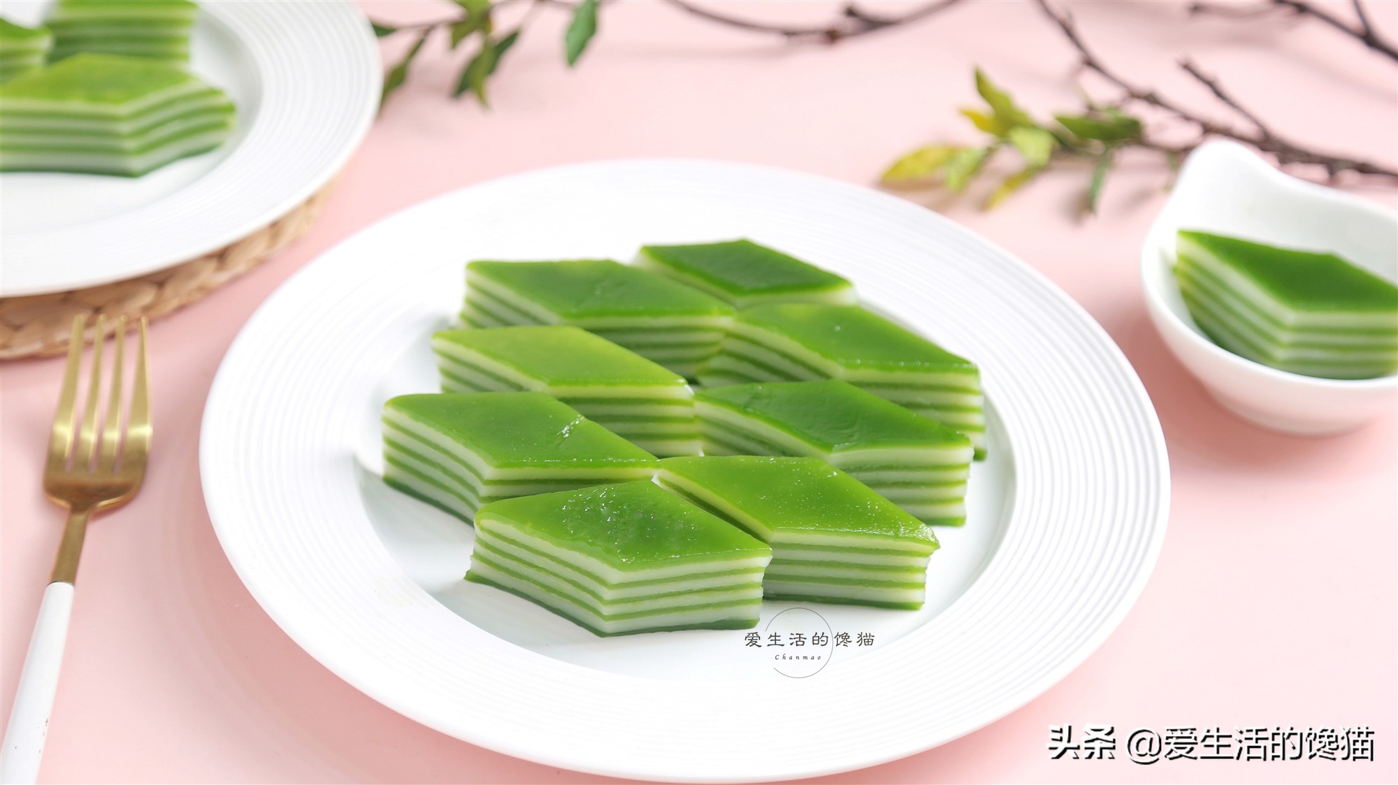 自制斑斓千层糕 Q弹爽口颜色不发黄 Foodlife