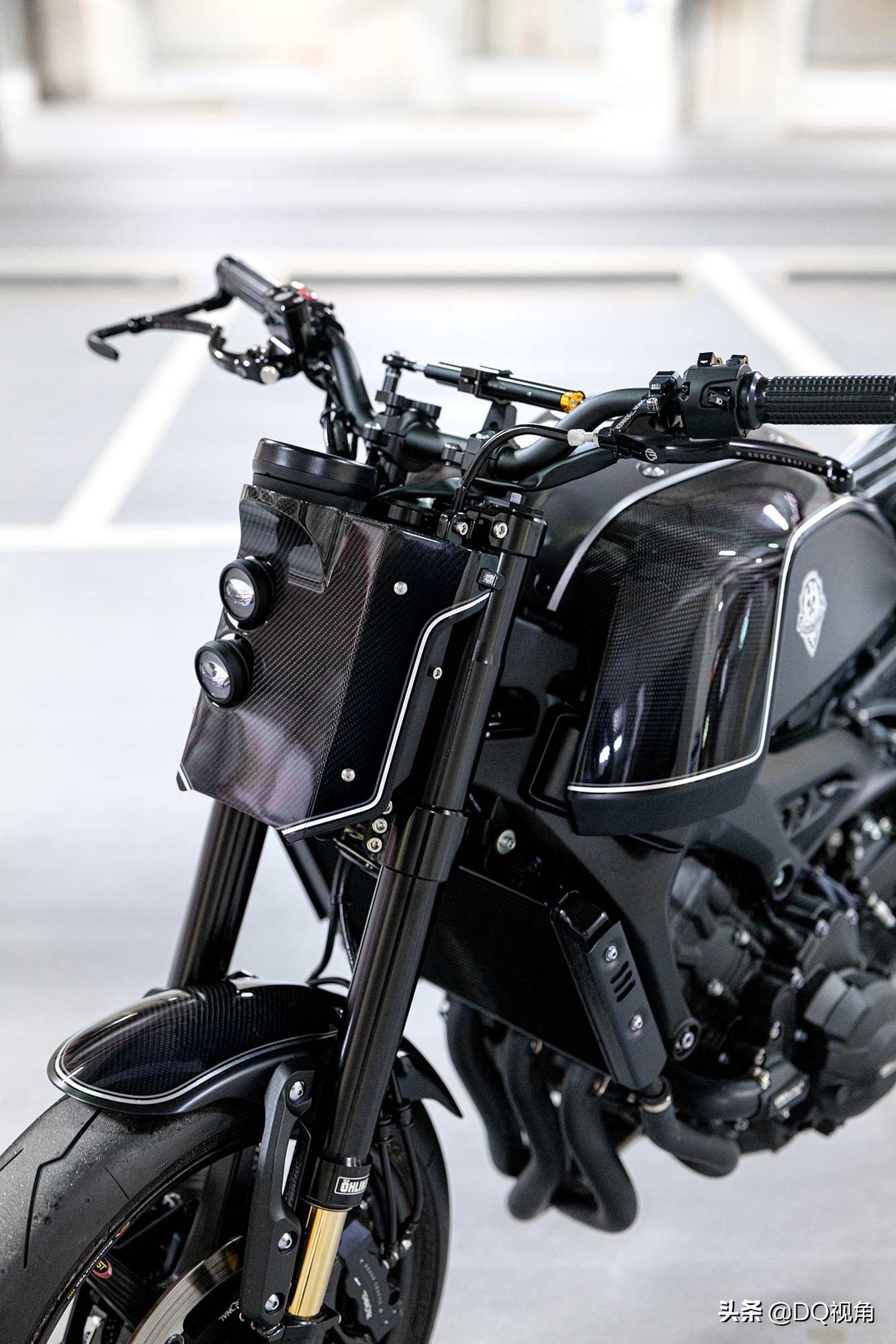 雅马哈xsr900暗黑风格定制改装