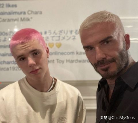 贝克汉姆与两儿子同款发型比帅，老贝还是永远的神