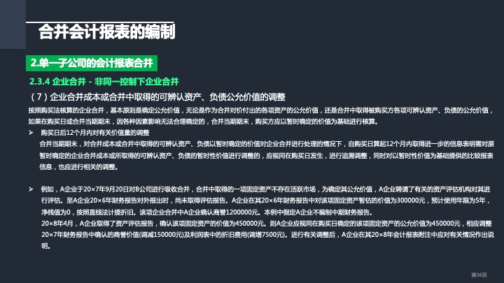 财务管理精品课件：合并财务报表编制方法指引（2021版）