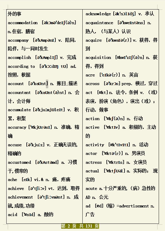 高中英语：3500个单词汇总,打印出来,随时随地记，再也不用翻书了