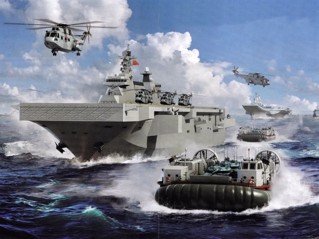 中国075型“两攻”2号舰下水，对中国海军来说这只是开始！
