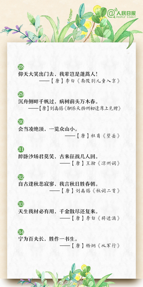 60句热血励志古诗词，背下来能当语文写作素材，激励孩子奋发向上-第5张图片-诗句网