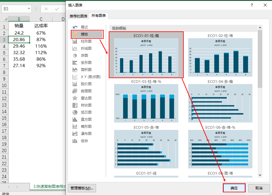 教你两种Excel快速美化图表的方法论，1秒制作商务图表