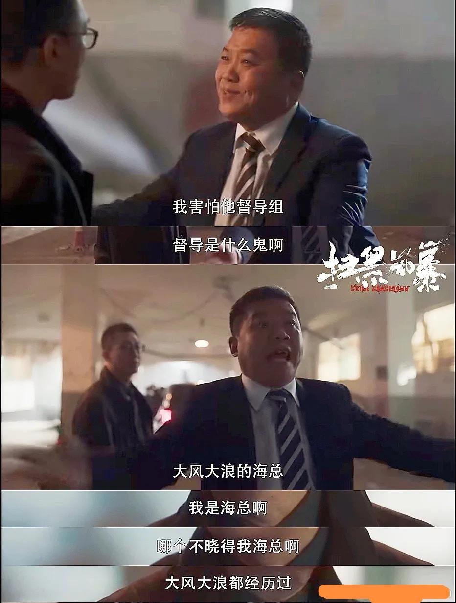 《扫黑风暴》海总火了！拍7天我就5场戏，现编“你跟老子玩江湖”