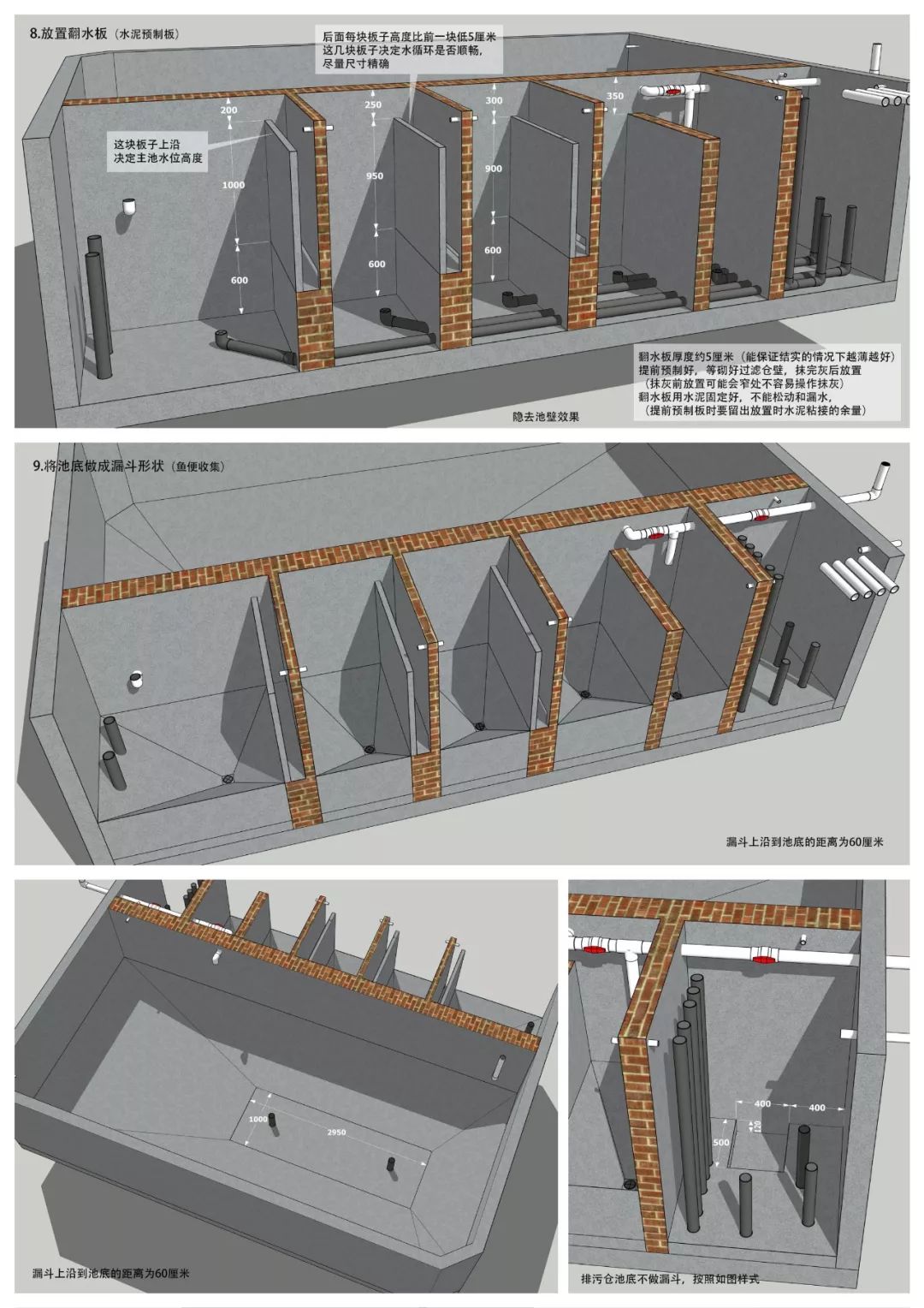 还在为如何造池苦恼吗？鱼友家超详细鱼池图纸，拿去不谢