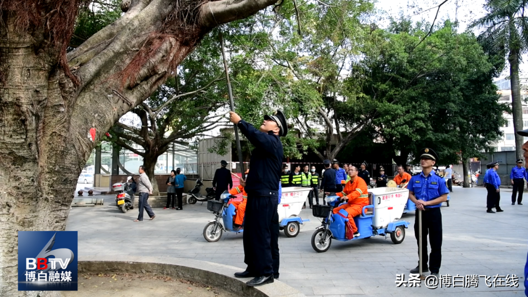 联合整治！在博白街头乱扔烟头垃圾、赤膊光膀的人要注意啦