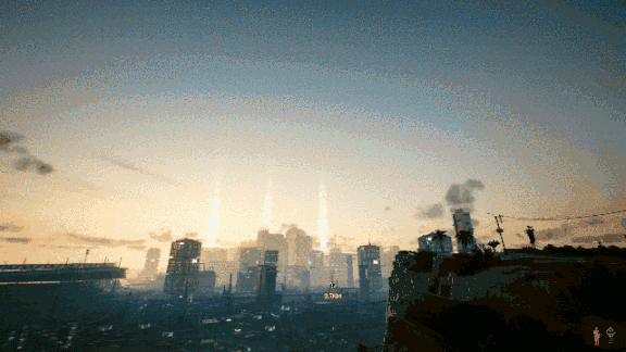 在赛博朋克2077里用延迟摄影记录夜之城