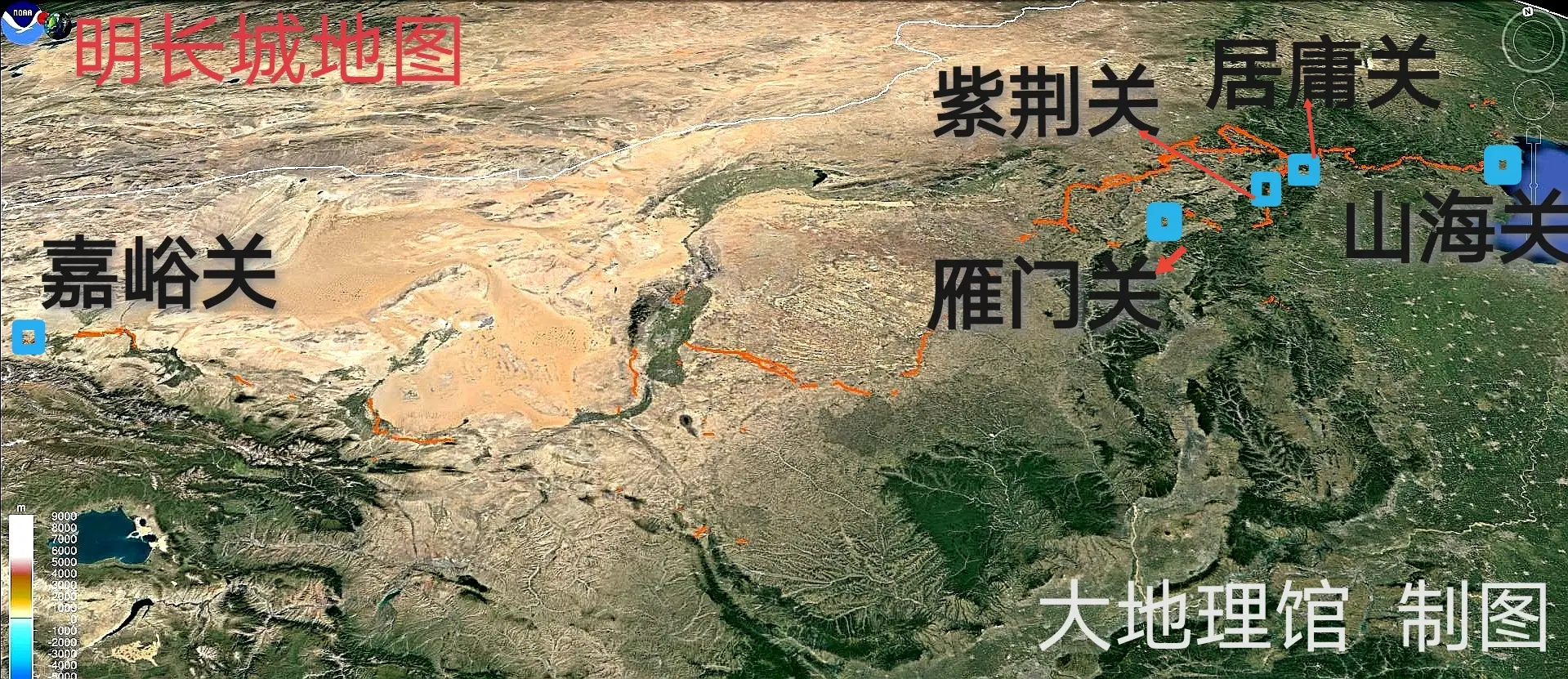 山海关地图位置全图（山海关完整高清版大图）