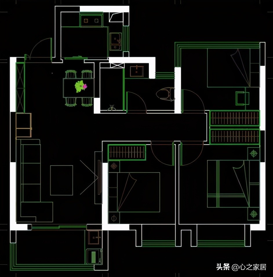 70㎡的房子简约实用的装修，平平无奇又别具一格，普通中凸显别致