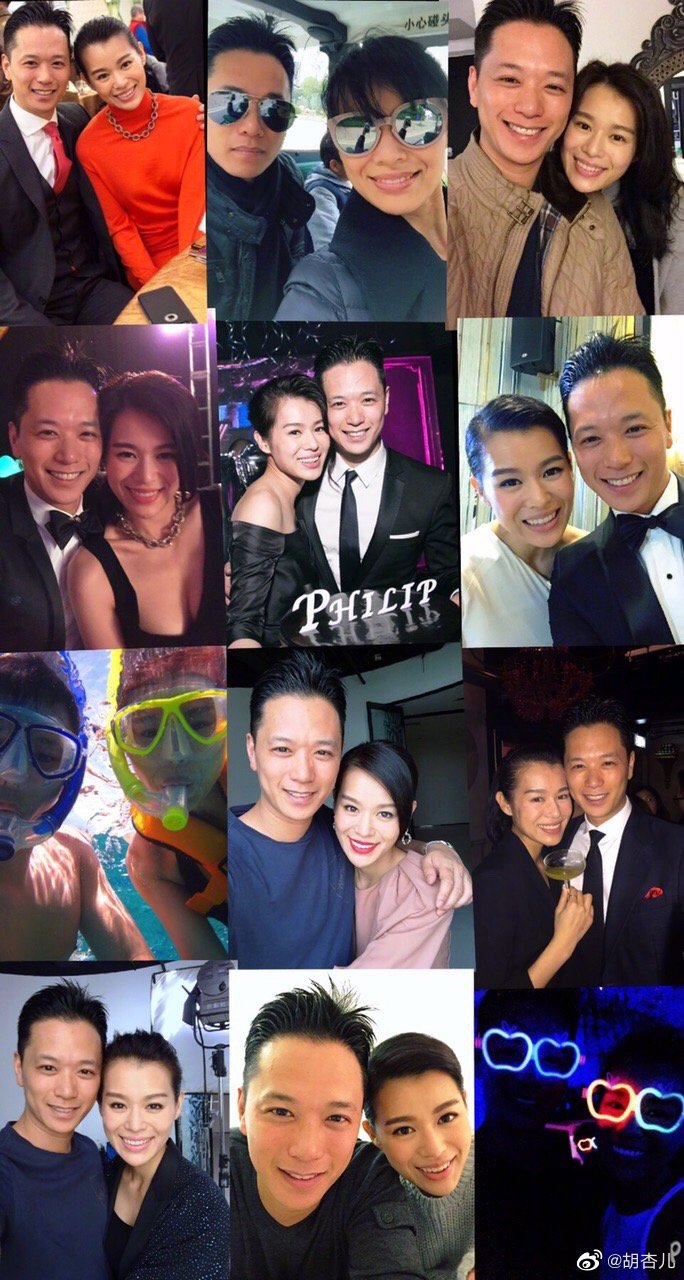胡杏儿三儿子100天了，老公晒全家隔空合影庆祝